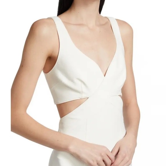 Cinq A Sept white midi dress, like new, size 8 - Picture 2 of 6